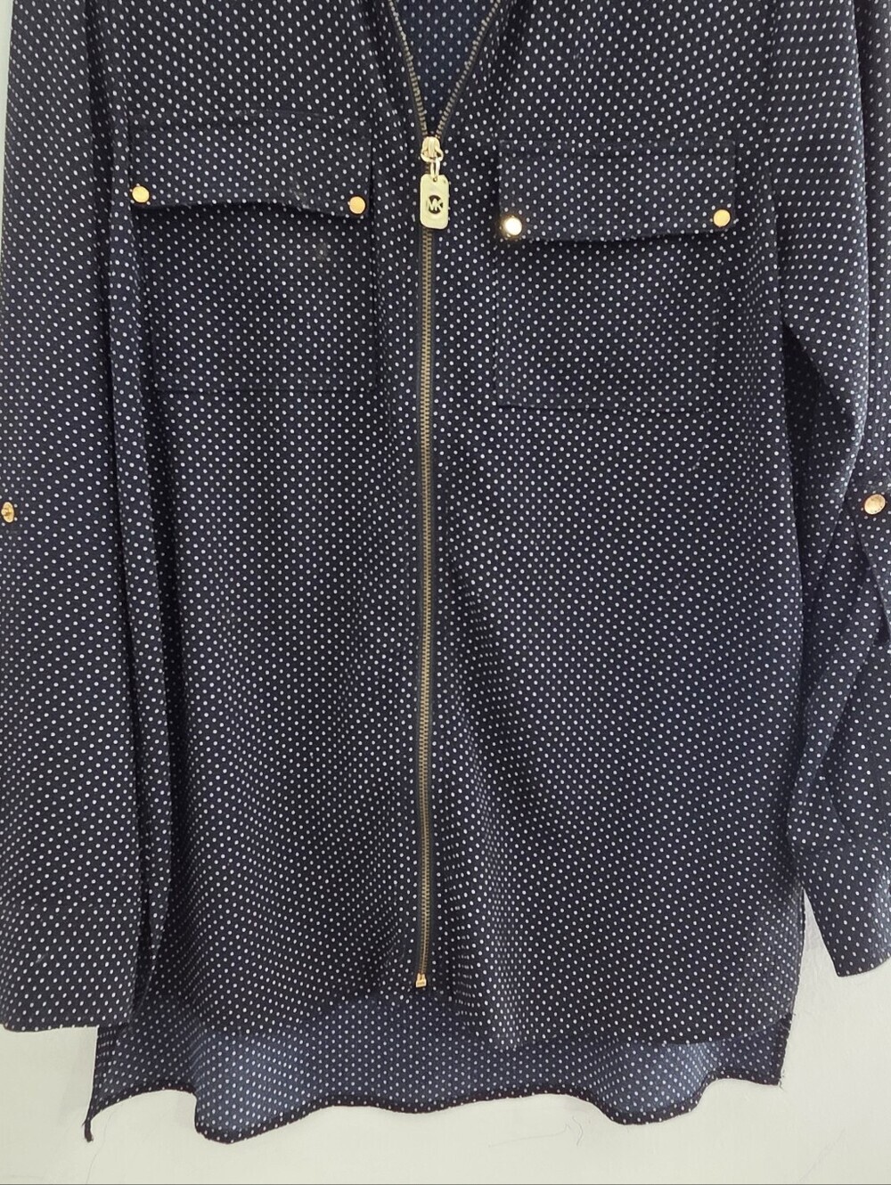 Michael Kors Zip Front Blouse - Picture 7 of 9